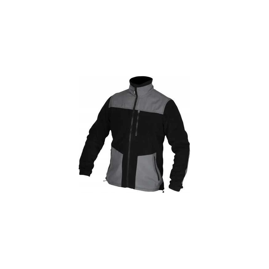 Dedra Sweatshirt, Fleece-pusero Inserteilla, 280 g/m2, XXXL Koko, Must ja Harmaa