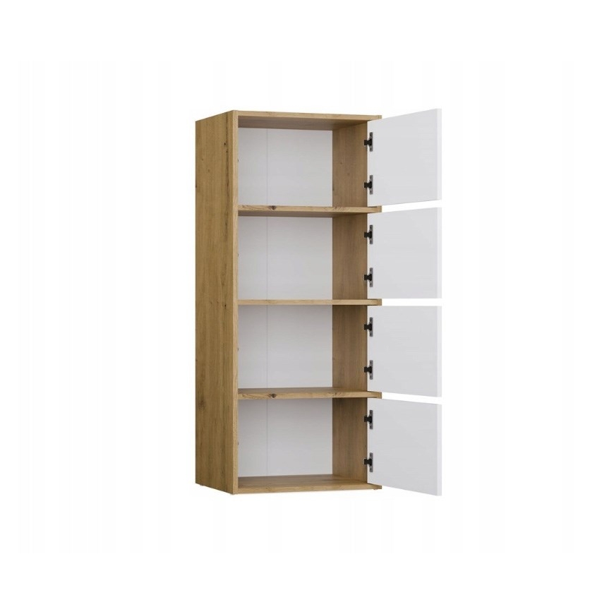 ALMA KOMODAS DIRBINIS OAK/BALTAS – 3