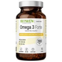 BIOWEN Omega 3 Forte 1000 mg EPA, 500 mg DHA – toidulisand inimestele – 90 kapslit