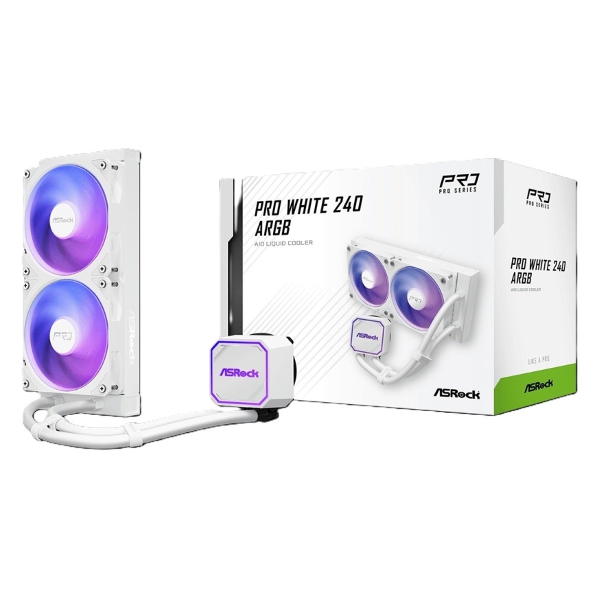 ASRock Pro White 240 ARGB jahutus – 2