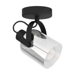 Eglo SPOT LIGHT BERREGAS E27 BLACK/CHROME