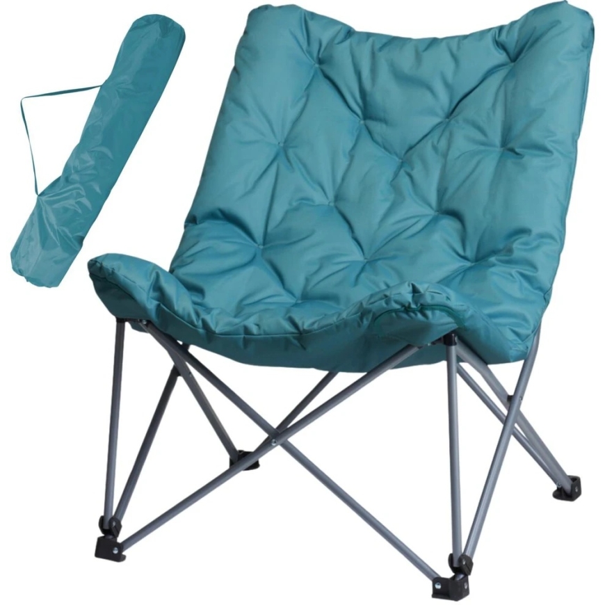 Blue Redcliffs Camping Chair with Cushion – 3
