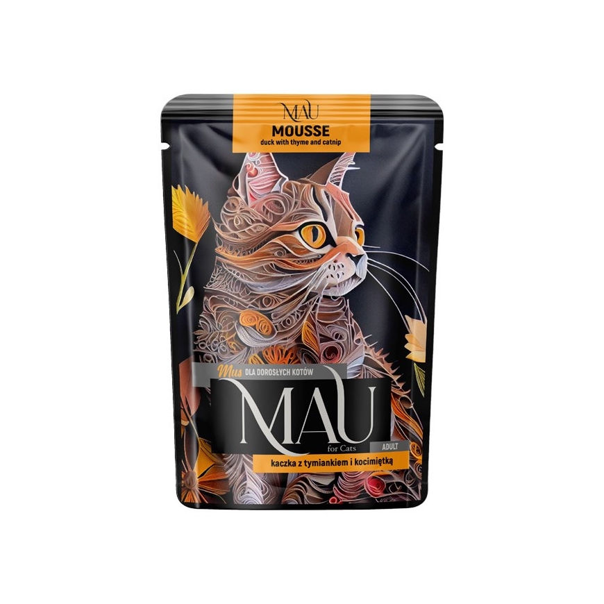 MAU Mousse Ankka timjamin ja kissankelleen kanssa - märkäkissaruoka - 85g
