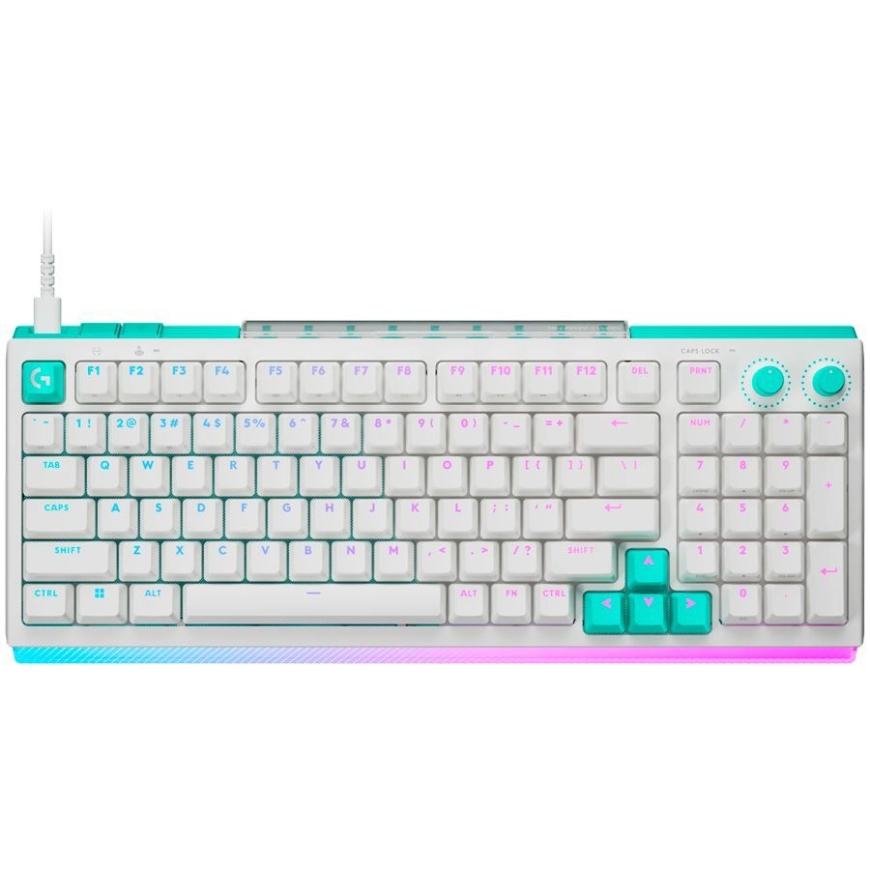 LOGITECH G512 X 98 Ketta Gaming Klaviatuur - VALGE - Ameerika Ühendriigid Rahvusvaheline - USB - EMEA28i - 935 - TAKTILIINE