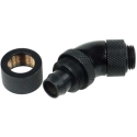 Alphacool 17072 13/10 compression fitting 45° revolvable G1/4 Black Alphacool 17072 13/10 compression fitting 45° revolvable G1/4 Black