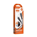 iKaku KSC-973 PD100W fast charging / data cable Type-C to Type-C Black