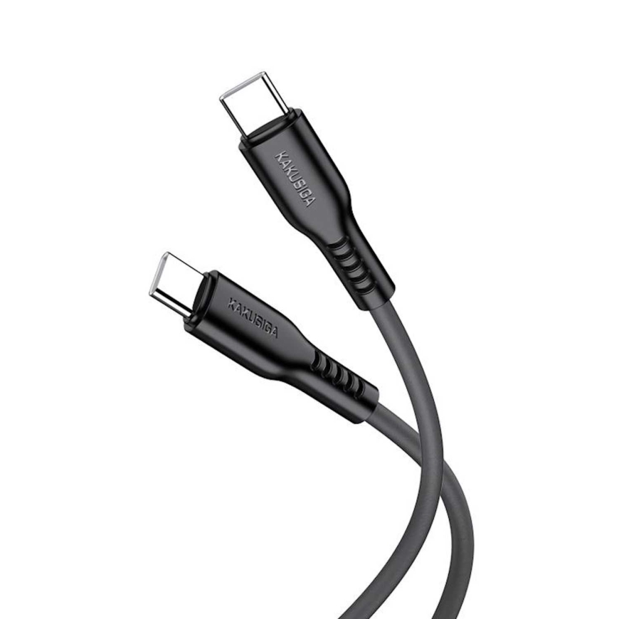 iKaku KSC-973 PD100W nopea lataus / datakaapeli Type-C:stä Type-C:hen Musta – 2