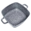 Puodas Aliuminio puodas, pilkas marmuras, 22x22cm, 3,7l, Klausberg Puodas Aliuminio puodas, pilkas marmuras, 22x22cm, 3,7l, Klausberg