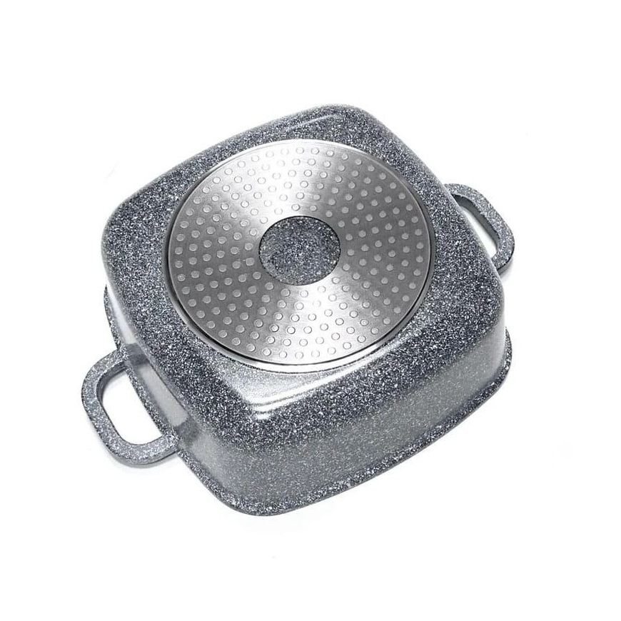Katls Alumīnija katls, pelēks marmors, 22x22cm, 3.7l, Klausberg – 5