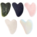 Gua Sha akmens sejas masāžai Daudz krāsu - Kvarcs Gua Sha akmens sejas masāžai Daudz krāsu - Kvarcs