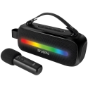Skaļrunis SVEN PS-255, melns (12W, Bluetooth, FM, USB, karaoke mikrofons, 3600mAh) Skaļrunis SVEN PS-255, melns (12W, Bluetooth, FM, USB, karaoke mikrofons, 3600mAh)