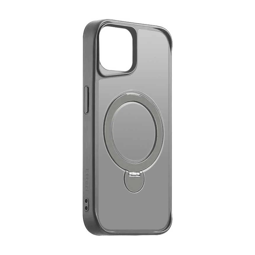 Telforceone Etteri Matt Mag Ring Apple iPhone 14 6.1" phone case in gray – 2