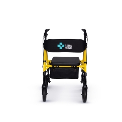 Four-wheel Rehabilitation Walker Marsylia, Yellow RF-617/Ż REHAFUND