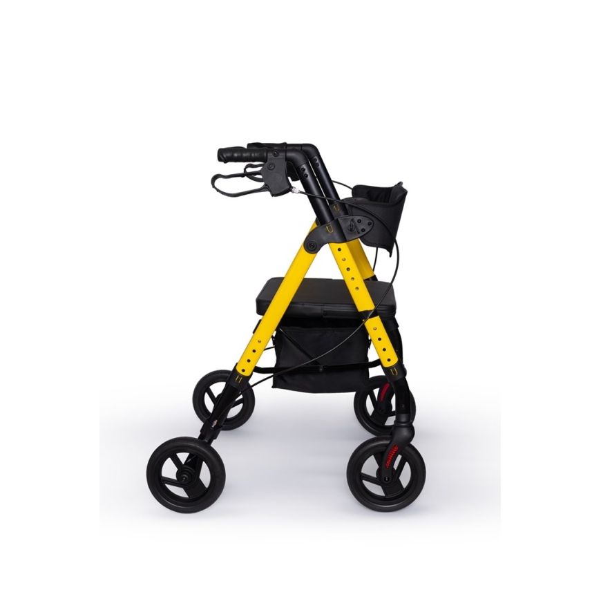 Four-wheel Rehabilitation Walker Marsylia, Yellow RF-617/Ż REHAFUND – 2