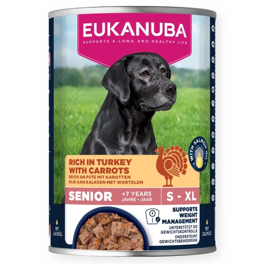 EUKANUBA Life Care Senior Turkey with Carrots - Wet Dog Food - 400g
