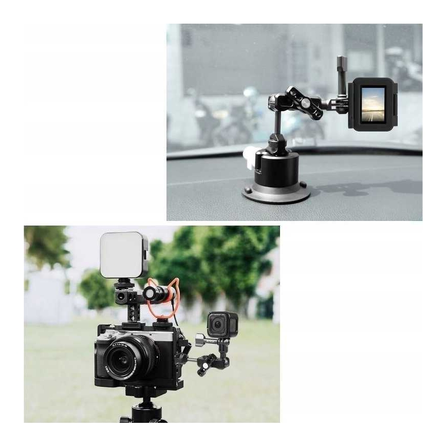 Puluz 3D Holder Magic Arm Mount 1/4 for GoPro/ Sjcam/ Xiaomi/ DJI/ Ins – 2