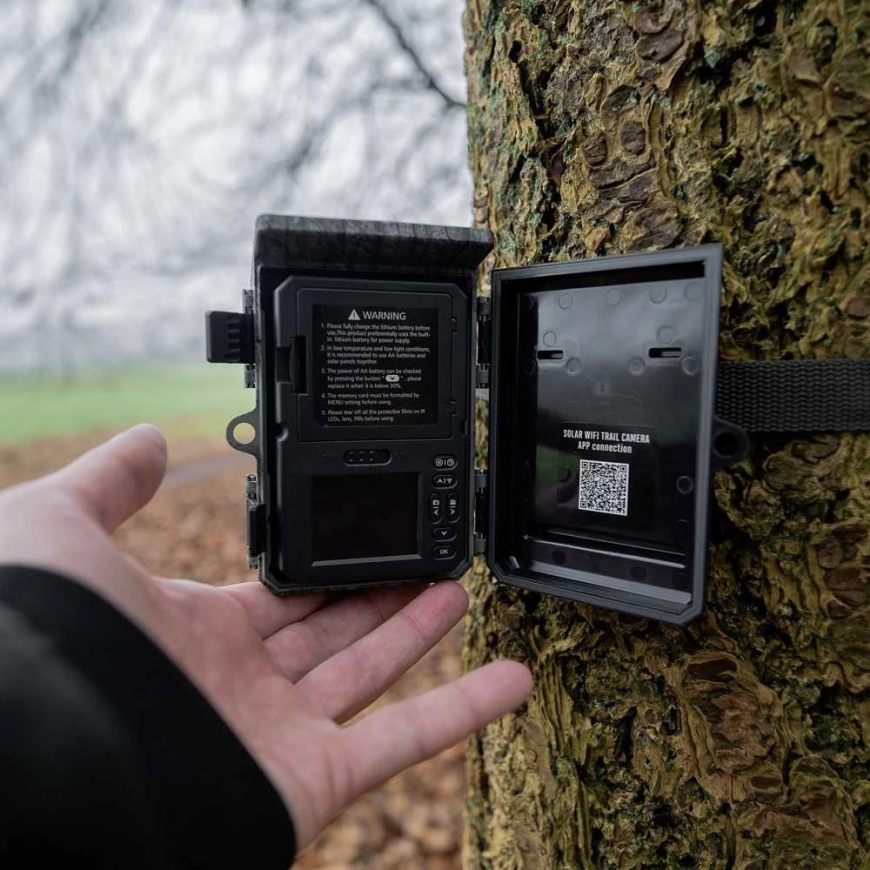 Kameros - Caruba Wildcamera Raccoon Solar 4K, 46MP, WiFi, 32GB – 4