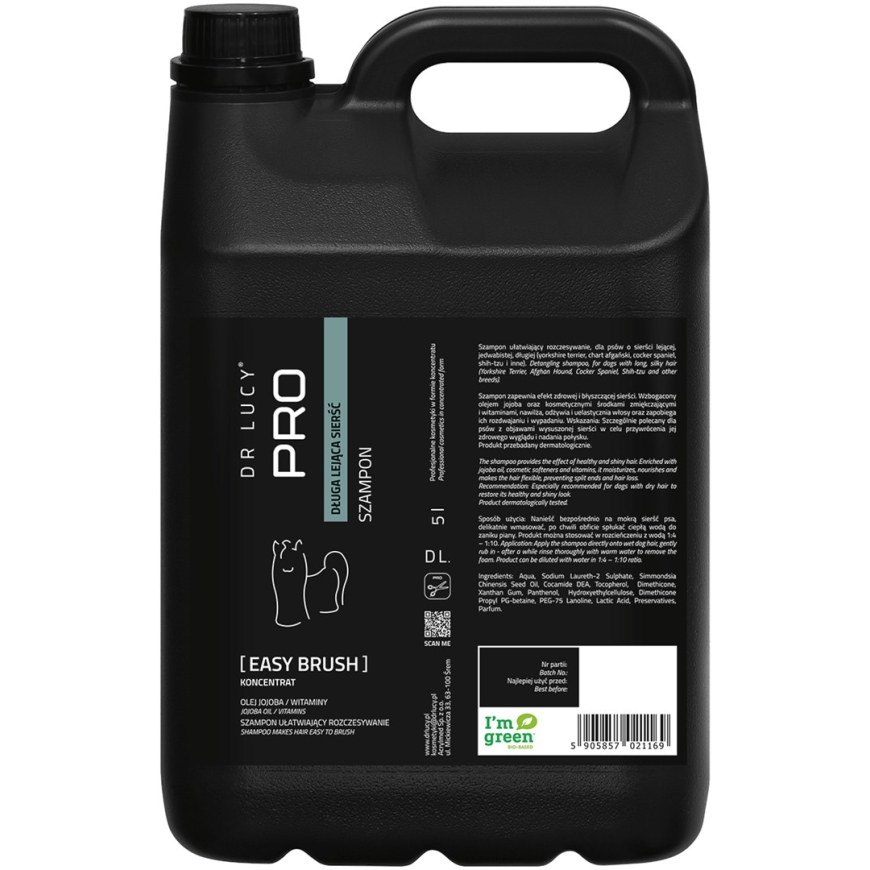 DR LUCY - PRO EASY BRUSH 5L - ШАМПУНЬ ДЛЯ УПРОЩЕНИЯ УХОДА ЗА ДЛИННОЙ И ТЕКУЧЕЙ ШЕРСТЬЮ