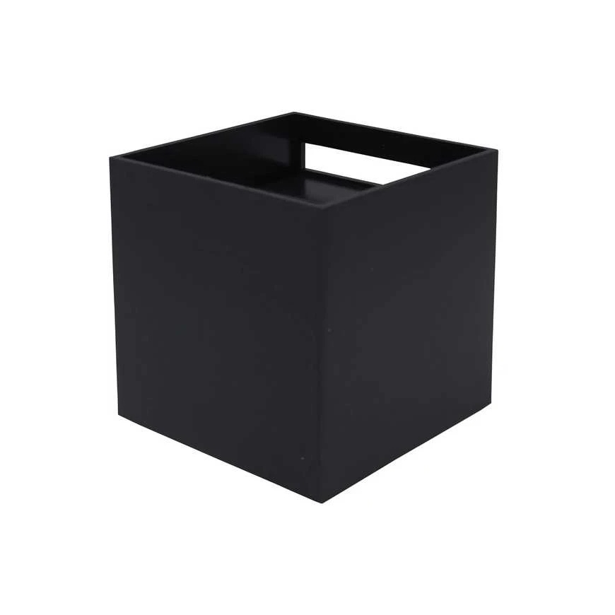 Sieninis šviestuvas Led Line Lite Sieninis lauko šviestuvas CUBE 2x3W 3000K, reguliuojamo švietimo kampo, juodas spalvos