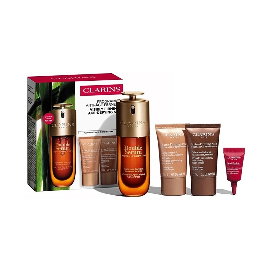 „Clarins Visibly Firming“ jaunystę pratęsiantis rinkinys, 83 ml – 2