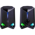 Defender Rocket 2.0 6W LED USB Speakers, Black