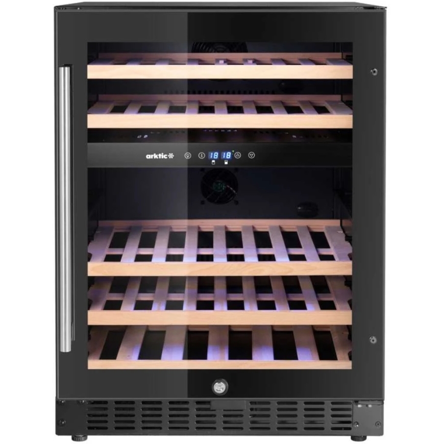 Arktic 2-zone wine cooler for 46 bottles, 137 l, 570x595x820 mm