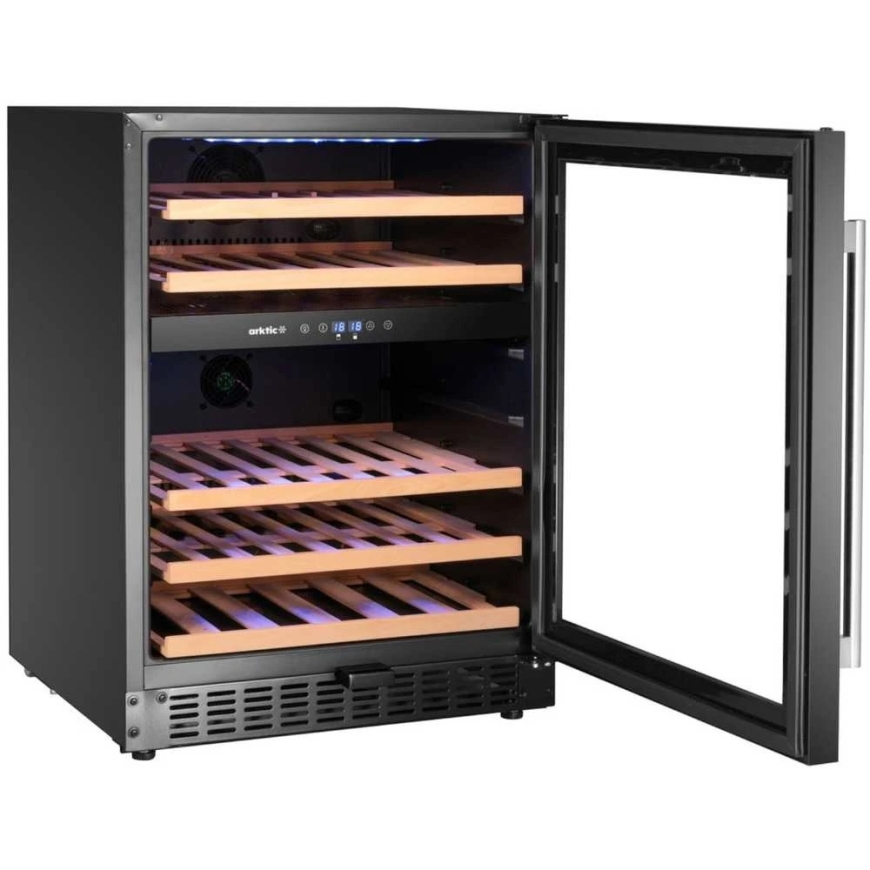 Arktic 2-zone wine cooler for 46 bottles, 137 l, 570x595x820 mm – 3