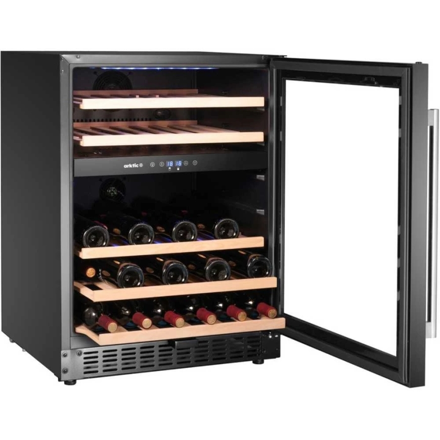 Arktic 2-tsooniline veinikülmik 46 pudelile, 137 l, 570x595x820 mm – 4