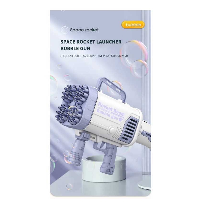 Riff Rocket Bazooka 64 Пузырьковая пушка Синяя – 3