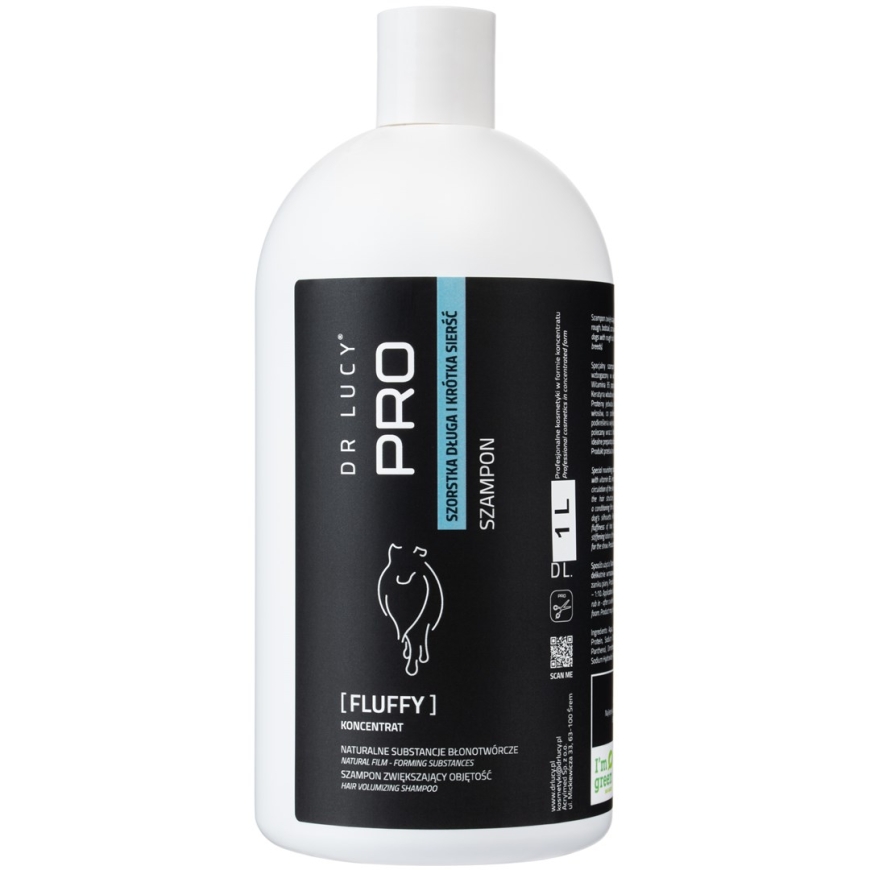 DR LUCY PRO FLUFFY ŠAMPŪNAS 1L PLAUKŲ VOLUME DIDINIMUI