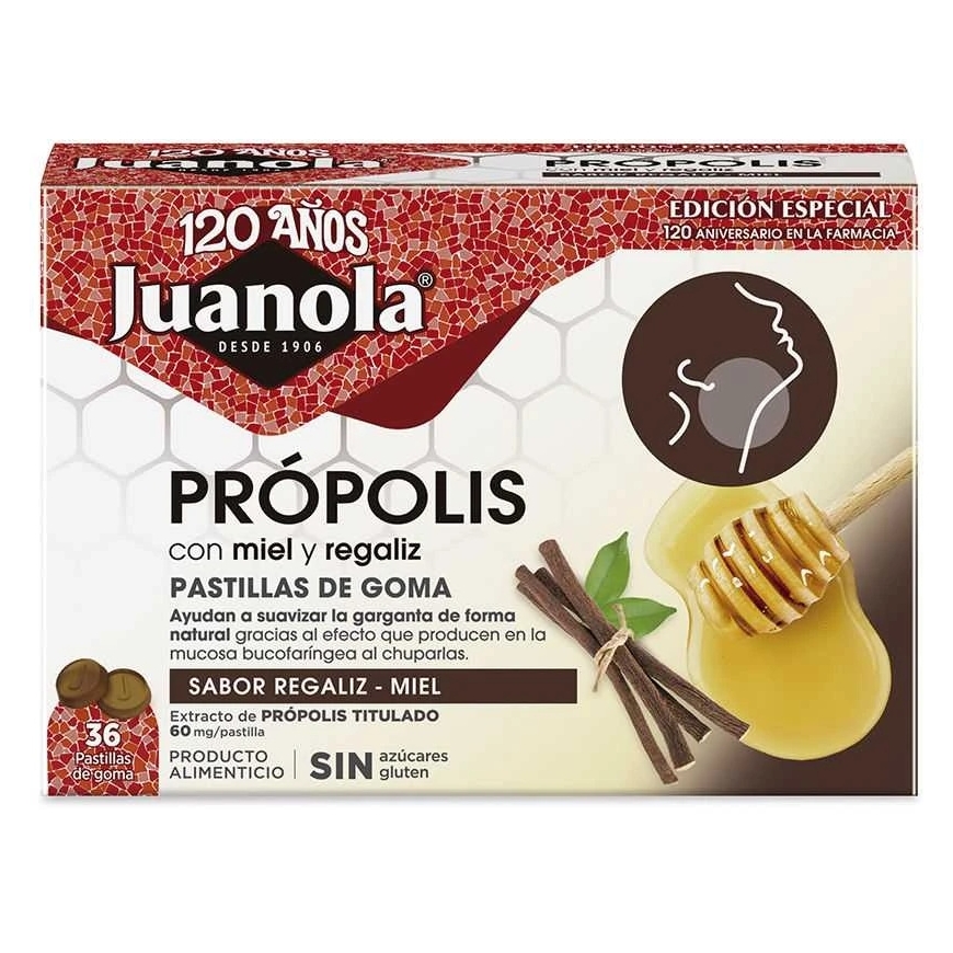 Juanola PROPOLIS LICORICE HONEY gummies 36 u