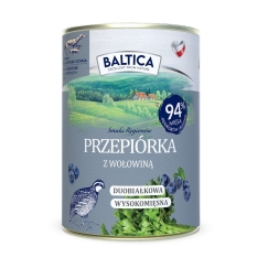 BALTICA Вкусы регионов перепелка с говядиной - влажный корм для собак - 400 г