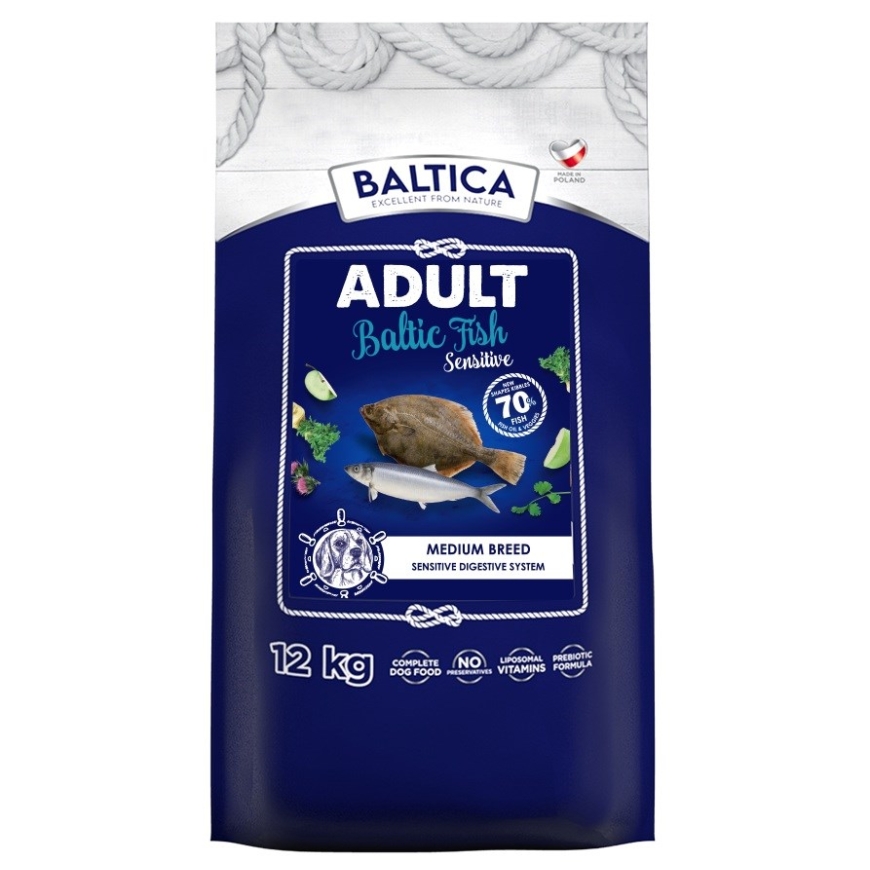 BALTICA Excellent Sensitive Baltic Fish Medium Breed Mono - Dry Dog Food - 12kg