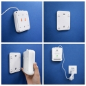 Qoltec 52654 2in1 natural gas and carbon monoxide (CO) leak detector | CH4 | CO | NG | Tuya | Wi-Fi | 85dB alarm | LED
