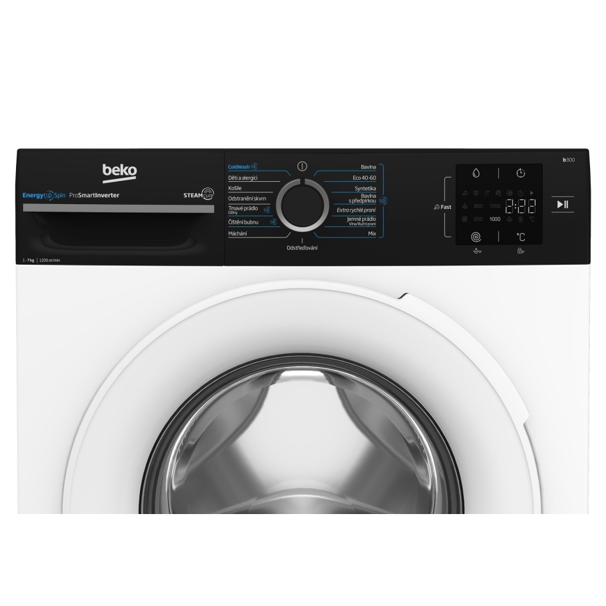 BEKO BM3WFU3721WBW 7 kg 1200 apgr./min Baltā veļas mazgājamā mašīna – 3