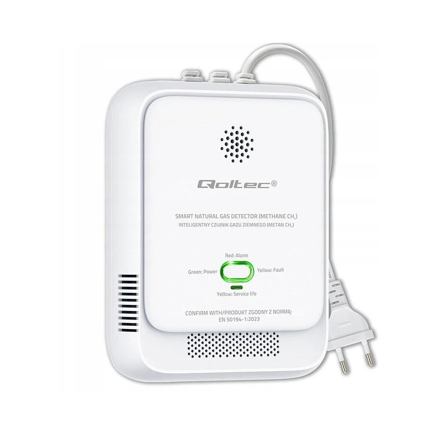 Qoltec loomagaasi leketundja CH4 detektor 85dB signaal LED – 5
