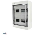 Bemko Hermētiska virsmas elektriskā sadales kaste IP65, termināļi 24N+24PE, 2x12P Bemko Hermētiska virsmas elektriskā sadales kaste IP65, termināļi 24N+24PE, 2x12P