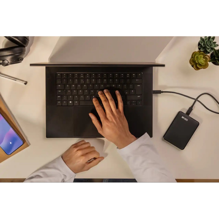Western Digital Elements Portable (USB-C) välinekahvel 1 TB 2.5" USB Type-C 3.2 Gen 1 (3.1 Gen 1) Must. – 4