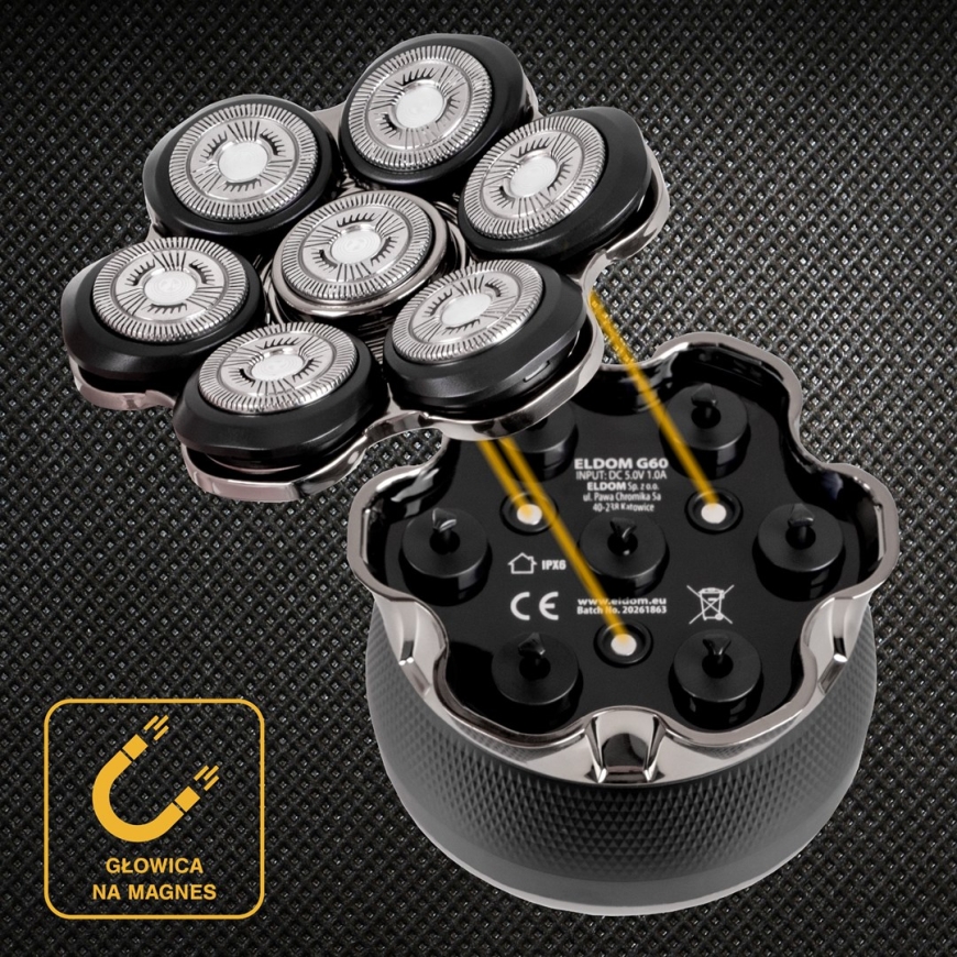 ELDOM ELECTRIC FACE AND HEAD SHAVER G60 – 5