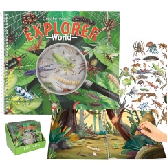 Create your Explorer World coloring book.