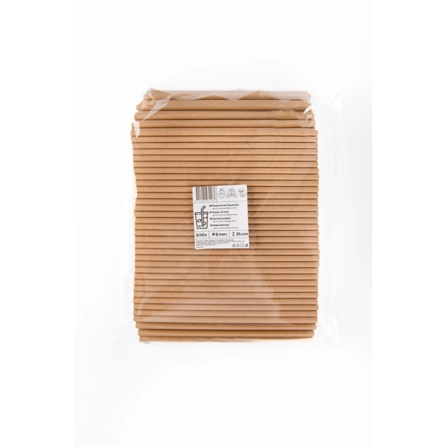 Live Paper Ruskeat pillit, D 8 mm, L 24 cm, 500 kpl – 2