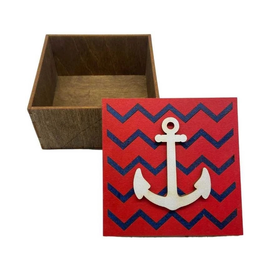 Kind Fox by Wizardi Yuliya Ausianikava individual activity according to certificate No. 1201908 Wooden box "Anchor" KF057/19