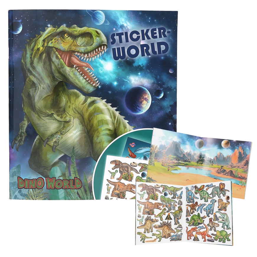 Dino World Stickerworld Galaxy tarrakirja