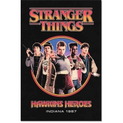 Плакат ERIK Stranger Things Героев Хокинса