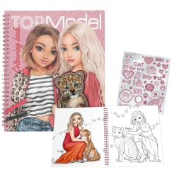 TOPModel värityskirja paljeteilla, LEOHEART