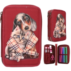 TOPModel topeltpencil case, FUR-EVER FRIENDS