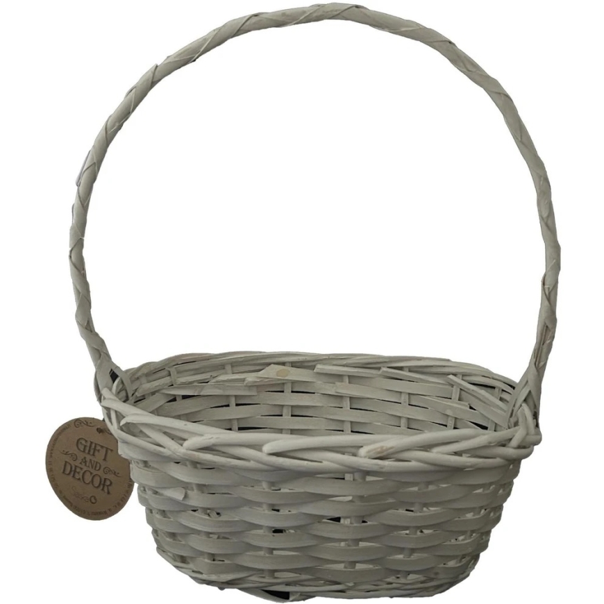 Saska Garden baltas Velykų krepšelis 28x15x35cm – 3