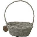 Saska Garden baltas Velykų krepšelis 28x15x35cm Saska Garden baltas Velykų krepšelis 28x15x35cm