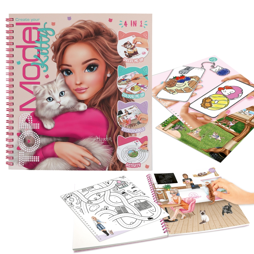 TOPModel Kitty Coloring Book