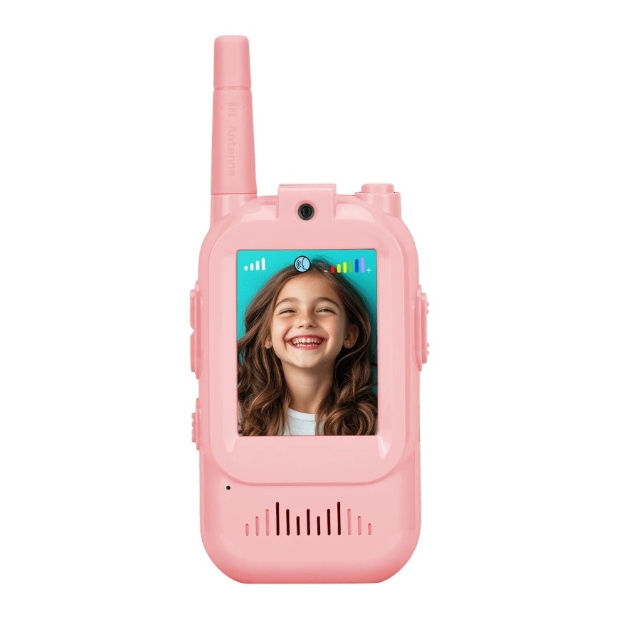 Žaislas - Redleaf WT2 Video Walkie-Talkie 300m Range Rechargeable Mėlyna/Rožinė – 2